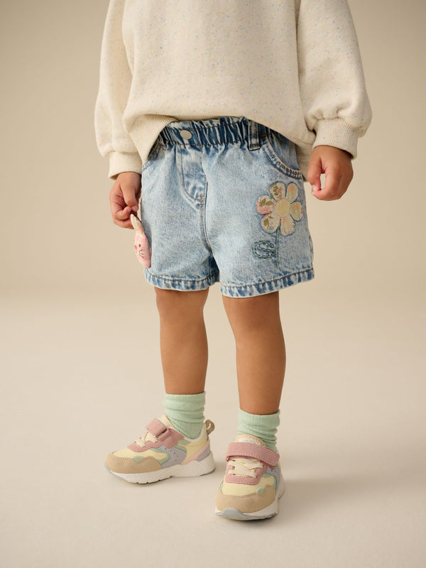 Denim 100% Cotton Bunny Shorts (3mths-7yrs)