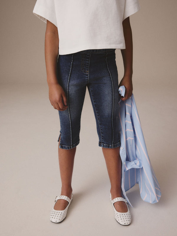 Mid Blue Denim Capri Jeans (3-16yrs)