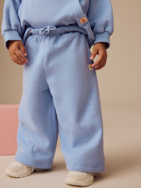 Blue Wide Leg Sweat Joggers (3mths-7yrs)