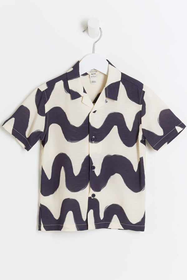 River Island Boys Wave Holiday 100% Cotton Shirt