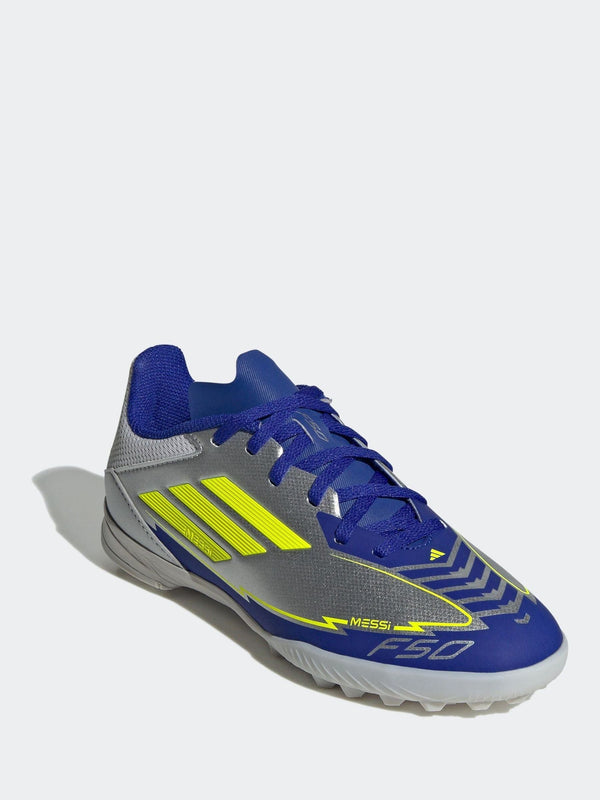 adidas Grey F50 League Tf J Messi Football Boots