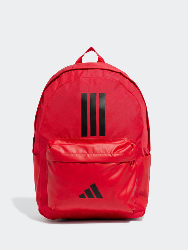 adidas Red Classic 3 Bar Logo Backpack