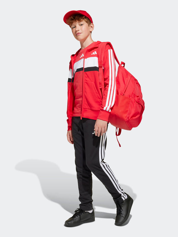 adidas Dark Red Classic 3 Bar Logo Backpack