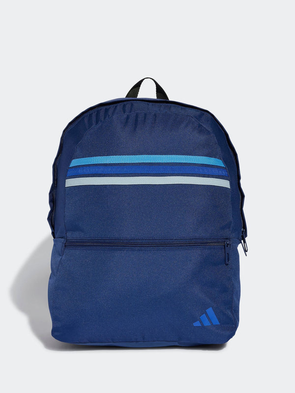 adidas Blue Classic 3 Stripe Backpack