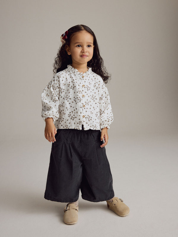 Mono Printed 100% Cotton Blouse and Co-ord Trousers Set (3mths-8yrs)