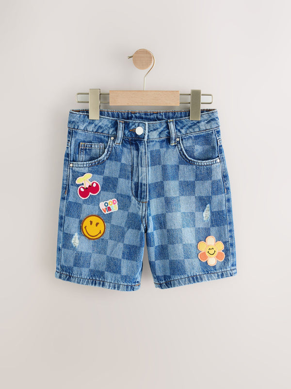 Mid Blue SmileyWorld® Shorts (3-16yrs)