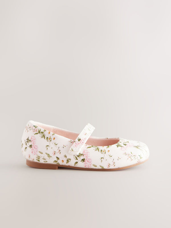 Floral Standard Fit (F) Mary Jane Touch Fastening Occasion Shoes