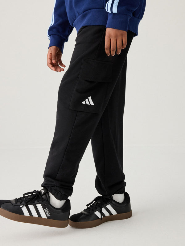 adidas Black Essentials Cargo Kids Joggers