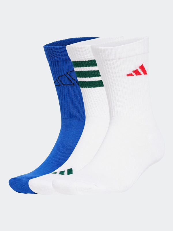 adidas White Logo Socks 3 Pack