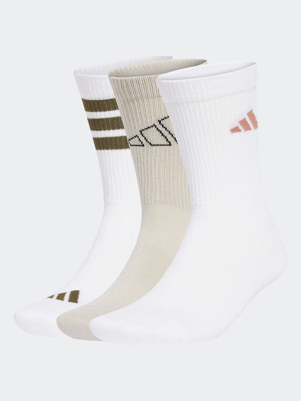 adidas White Logo Socks 3 Pack