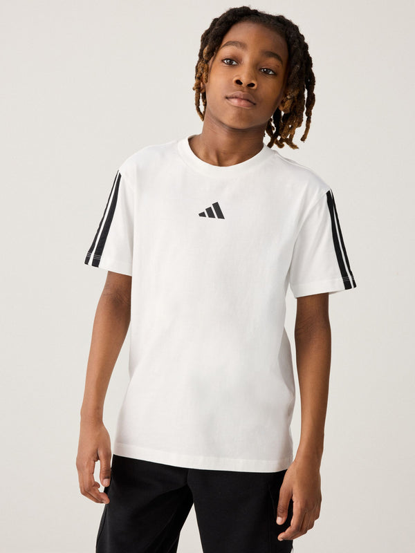 adidas White/Black Essentials Kids T-Shirt