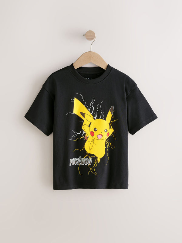 Black Pokémon Short Sleeve T-Shirt (3-16yrs)