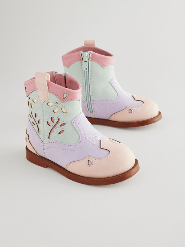 Multi Pastel Western Boots