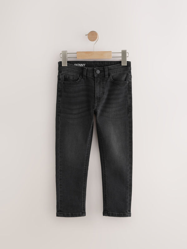 Washed Black Skinny Fit Stretch Jeans (3-17yrs)