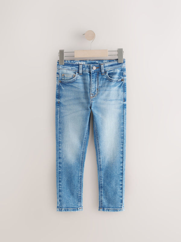 Mid Blue Skinny Fit Stretch Jeans (3-17yrs)