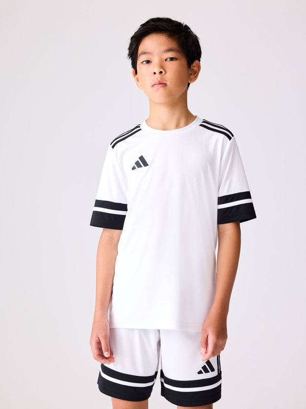 adidas White Squadra 25 Kids Shorts