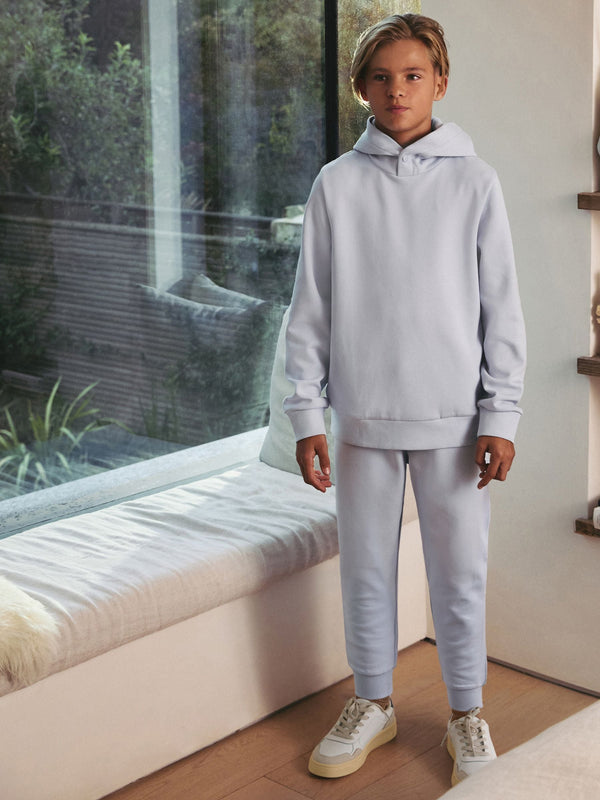 Blue Smart Popper Neck Hoodie and Joggers Set (3-16yrs)