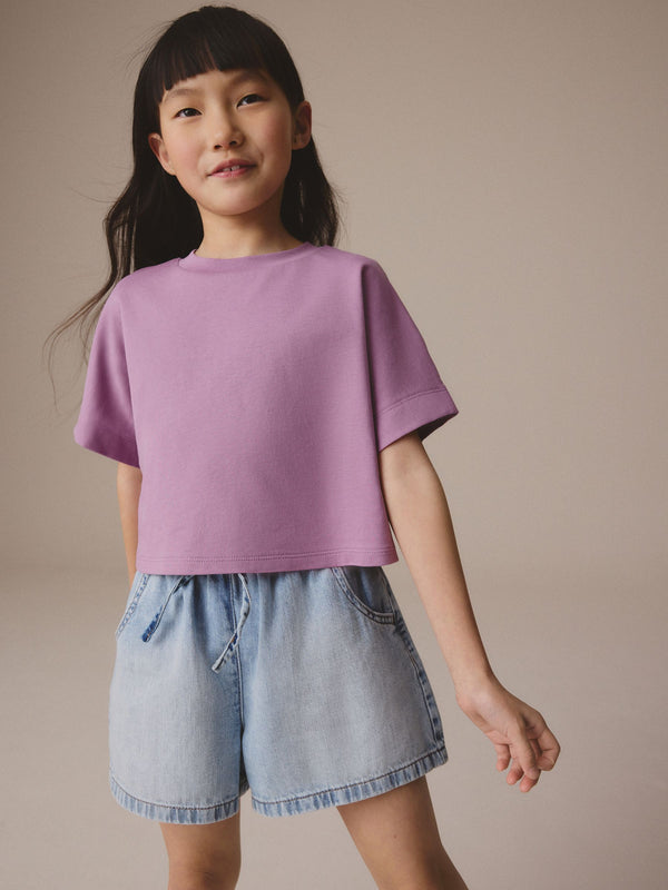 Purple Boxy T-Shirt (3-16yrs)