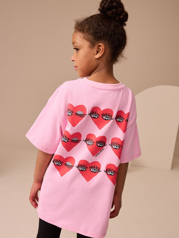 Pink Heart Kendra Dandy T-Shirt (3-16yrs)
