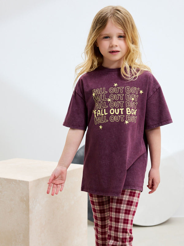 Purple Fallout Boy Band T-Shirt (3-16yrs)