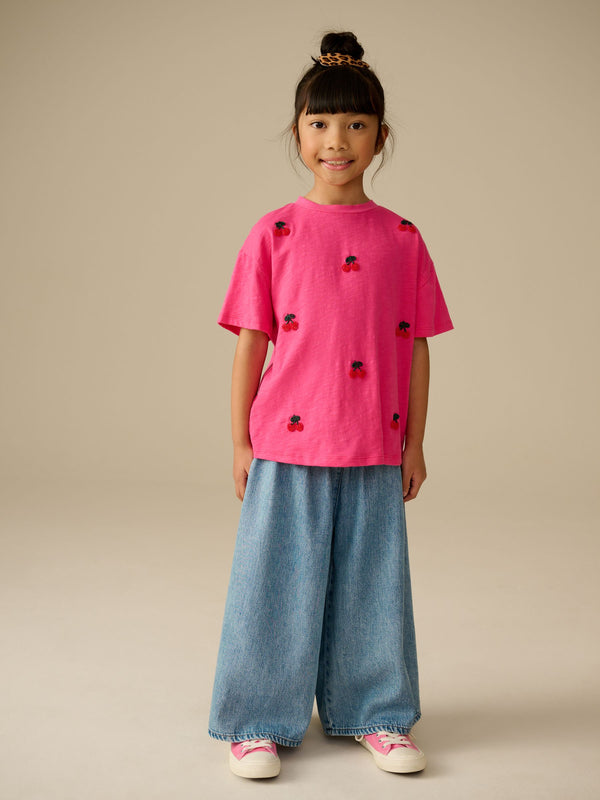 Pink Beaded T-Shirt (3-16yrs)