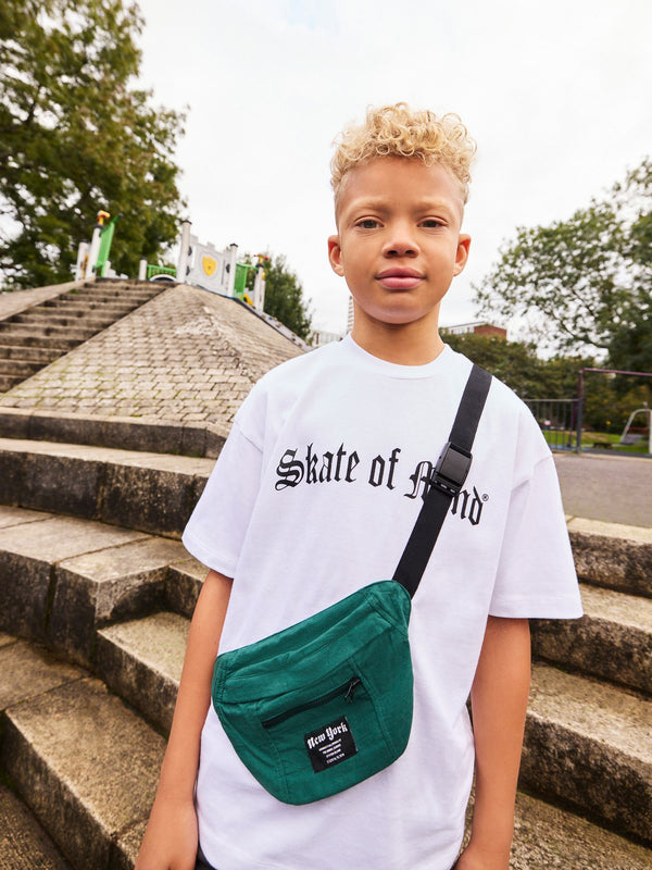 White Skate of Mind Bag Pocket Short Sleeve T-Shirt (3-16yrs)
