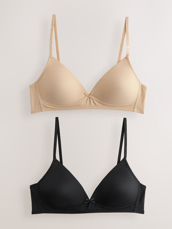 Camel/Black Trainer Bras 2 Pack
