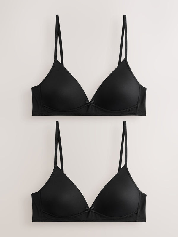 Black Trainer Bras 2 Pack