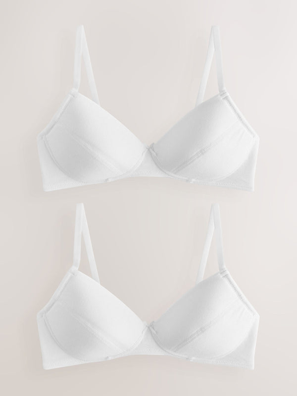 White Trainer Bras 2 Pack