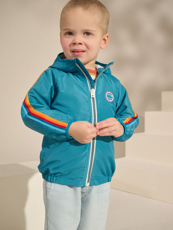 Teal Blue Shower Resistant Jacket (3mths-7yrs)