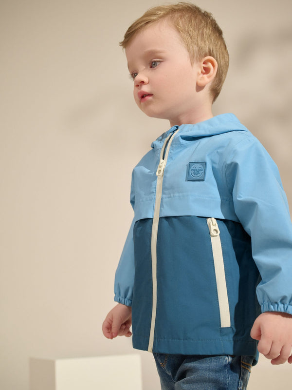 Blue Waterproof Lightweight Anorak Jacket (3mths-7yrs)