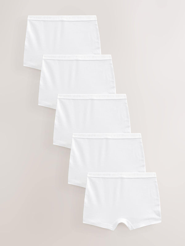 White Short Briefs 5 Pack (2-16yrs)