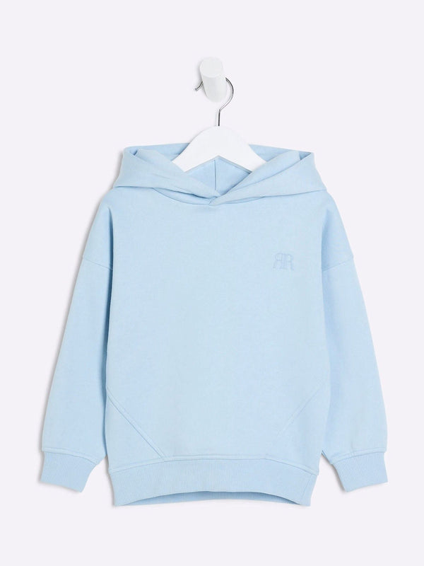 River Island Blue Boys Regular Fit 100% Cotton Hoodie