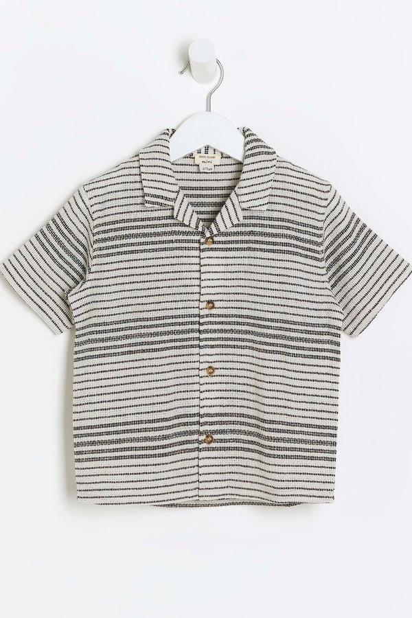 River Island Mini Boys Stripe Textured Shirt