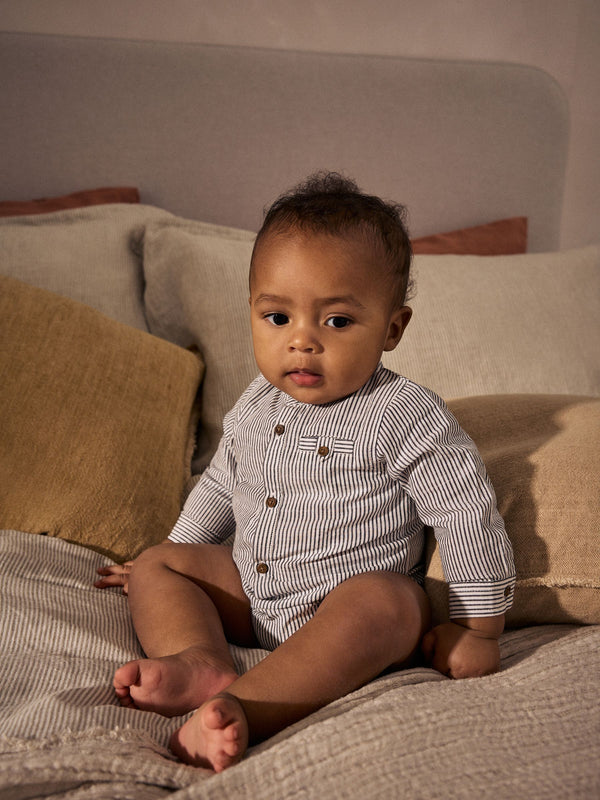 Mono Stripe 100% Cotton Baby Shirt Bodysuit