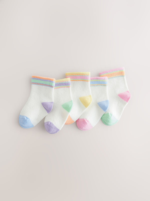 Rainbow Baby Socks 5 Pack (0mths-2yrs)