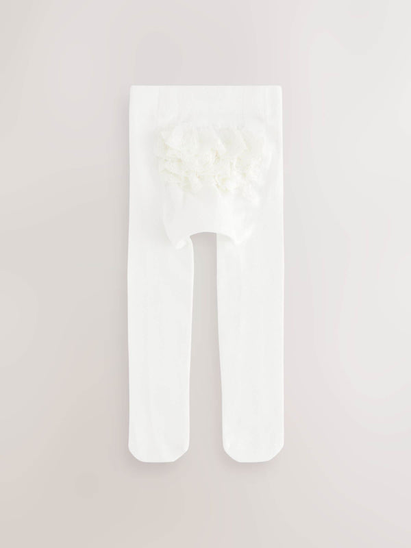 White Occasion Baby Tights 1 Pack (0mths-2yrs)