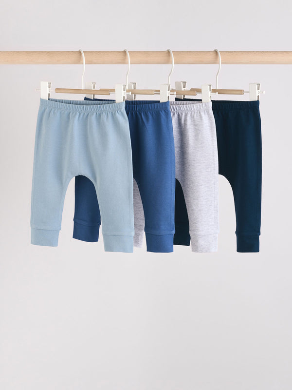 Blue Baby Leggings 4 Pack (0mths-3yrs)