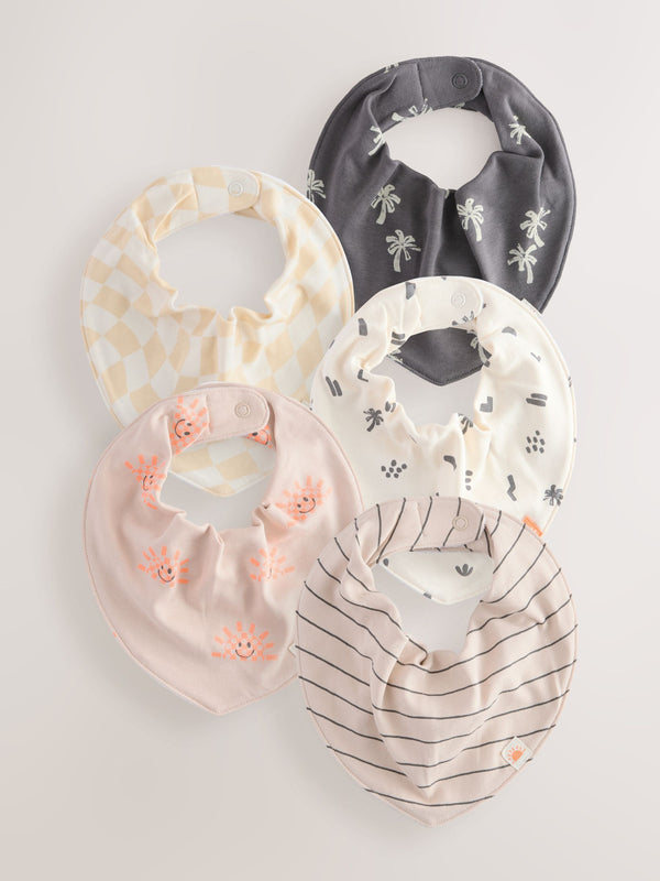Black/White Bibs 5 Pack