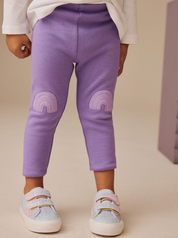 Bright Purple Cosy Fleece Lined Leggings (3mths-7yrs)