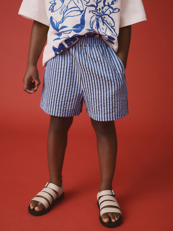 Blue Stripe Shorts (3-16yrs)