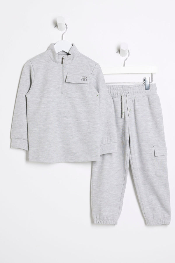 River Island Boys Utility Track Funnel & Jogger Set