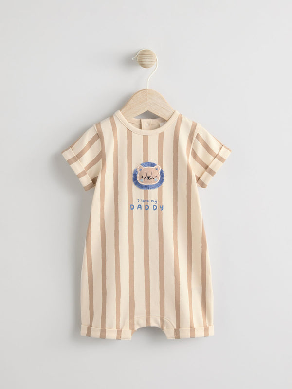 Blue Baby Jersey Romper