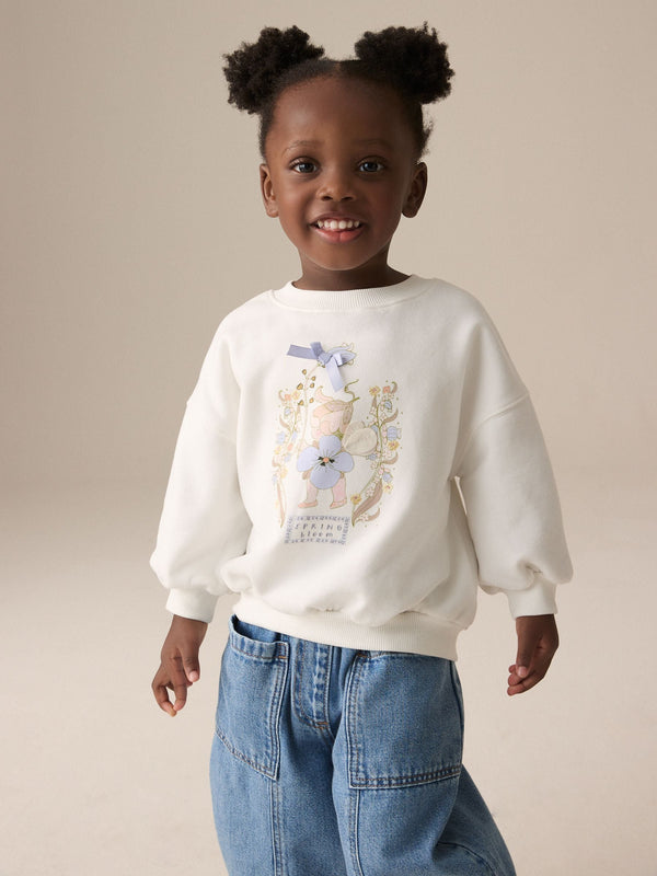 White Fairy Crew Sweatshirt (3mths-7yrs)