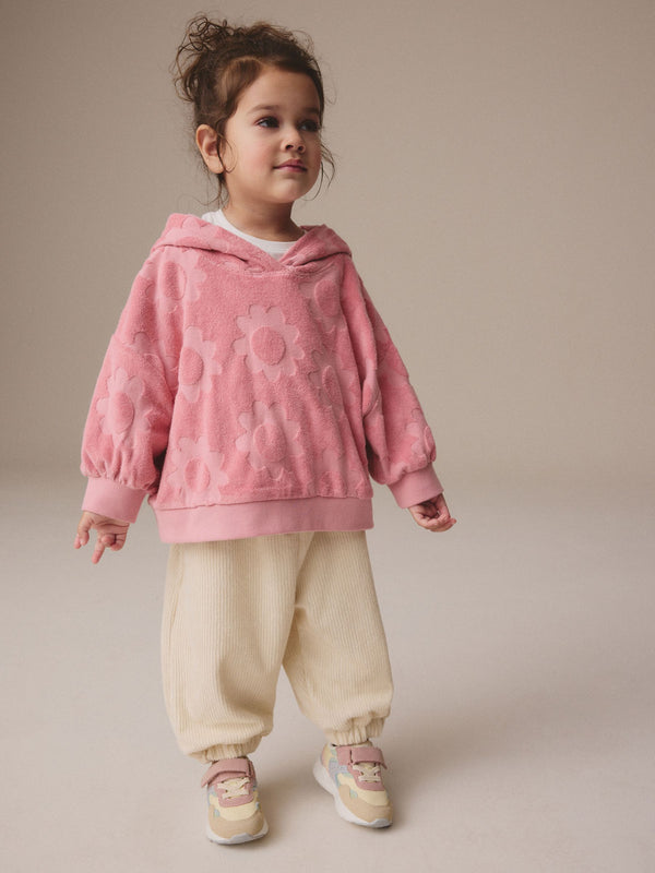 Pink Hoodie & Barrel Leg Joggers Set (3mths-7yrs)