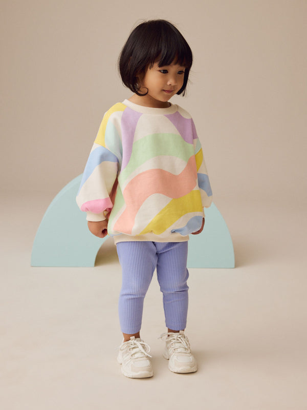 Rainbow 100% Cotton Sweatshirt and Leggings Set (3mths-7yrs)