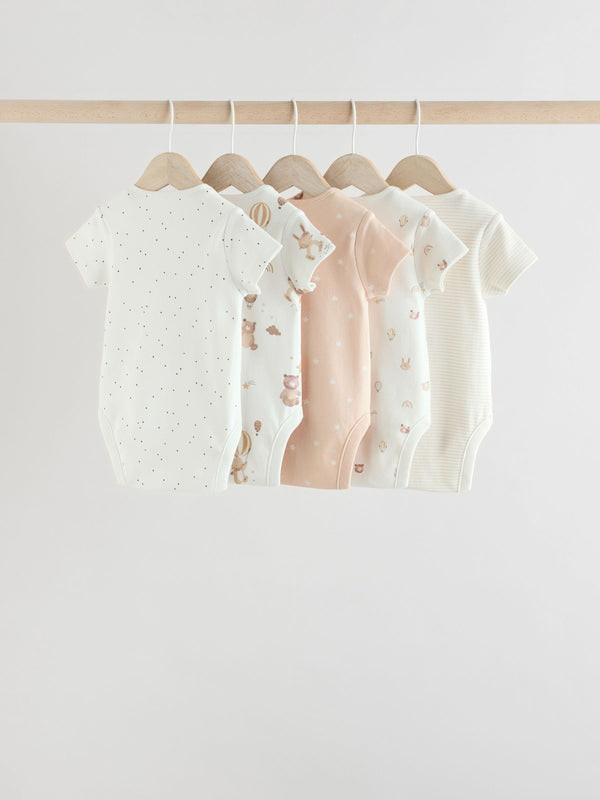 Neutral Baby Short Sleeve Bodysuits 5 Pack