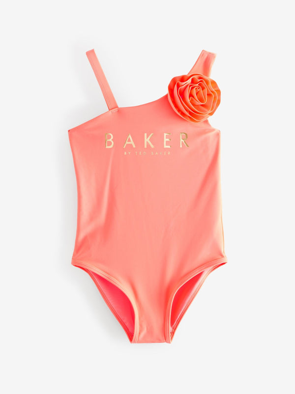 Baker by Ted Baker Coral Pink Corsage Swimsuit
