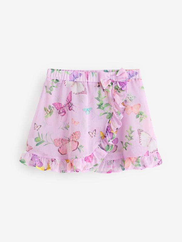 Baker by Ted Baker Printed Chiffon Cover-Up Swim Skirt