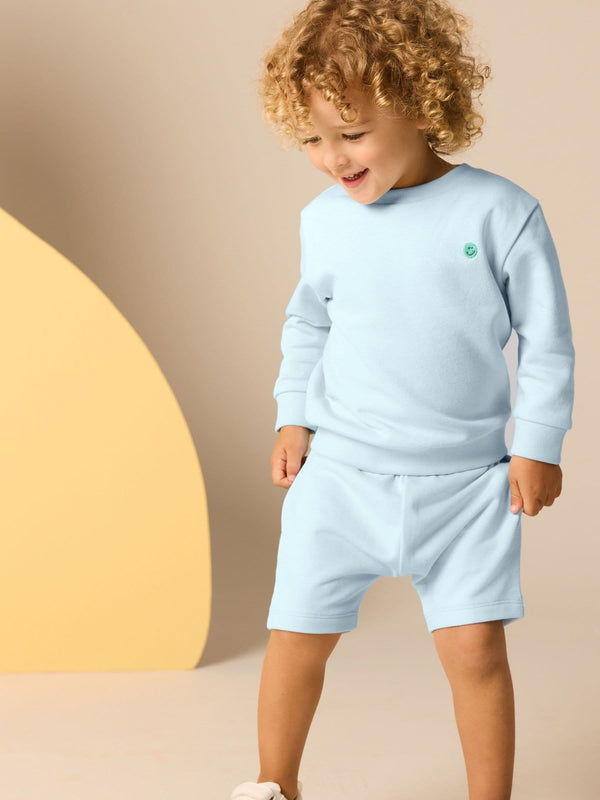 Light Blue Jersey Sweatshirt and Short Set (3mths-7yrs)